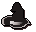 Black wizard hat (t)