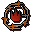 Fragment of burning fire